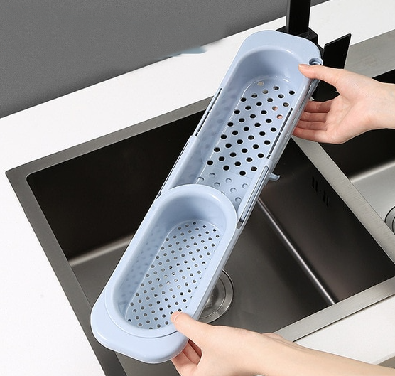 🌊USD9.99 🌊- Kitchen Retractable Sink Rack Organizer