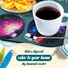 8pcs DIY Galactic System Diamond Painting Acrylic Coasters