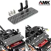 AMK Carbon Fiber Battery Tray ESC Receiver Mount for 1/10 SCX10 RC Crawler Cheater Rigs LCG Chassis Lower Center of Gravity Rails