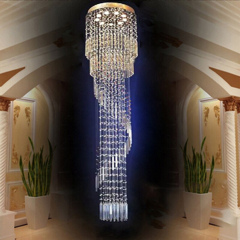 Empire Nordic Traditional Loft Chandelier Crystal Modern Lamp With GU10 9 Lights For Bedroom Living Room Hotel Restaurant Lobby
