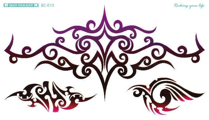 38 Kinds Adult Chest Back Tattoo Big Size Sexy Flowers Mandala Totem Waterproof Temporary Body Art Sticker tatouage temporaire