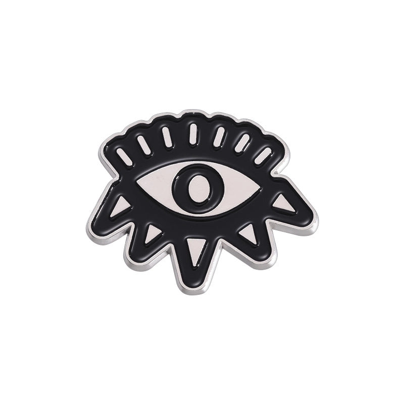 Cartoon Style Retro Cowboy Style Wizard’s Hat Devil’s Eye Alloy Stamping Stoving Varnish Plating Unisex Brooches