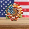 Independence Day Sunflower Double Sided - 5D DIY Pendant