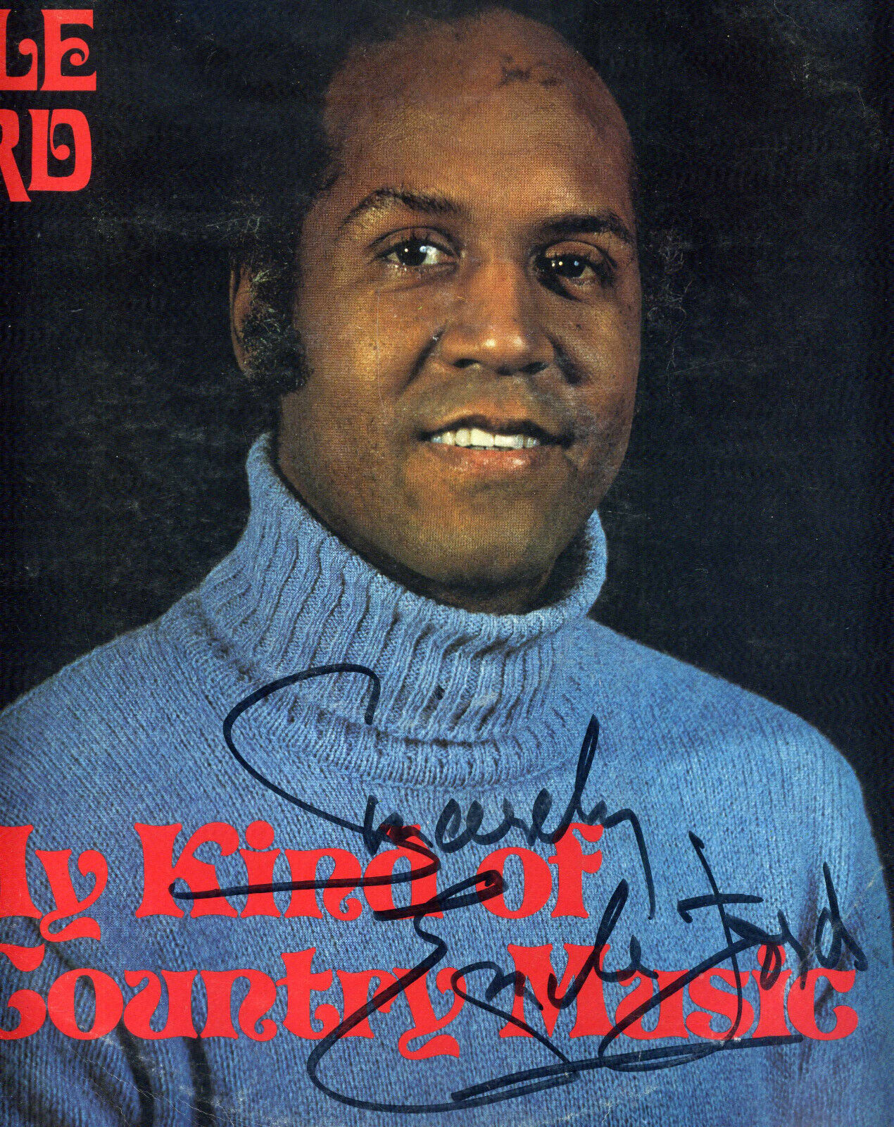 EMILE FORD Signed Photo Poster paintinggraph - Soul / Country / Pop Singer - preprint