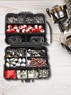267pcs Fishing Accessories Kit Including Box Hooks Swivels Sinkers Gifts for Men