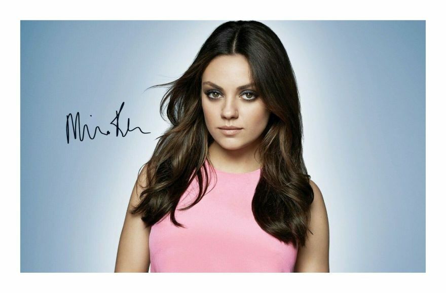 MILA KUNIS AUTOGRAPH SIGNED PP Photo Poster painting POSTER