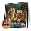 Diamond Painting-DIY Full Round Drill Tiger
