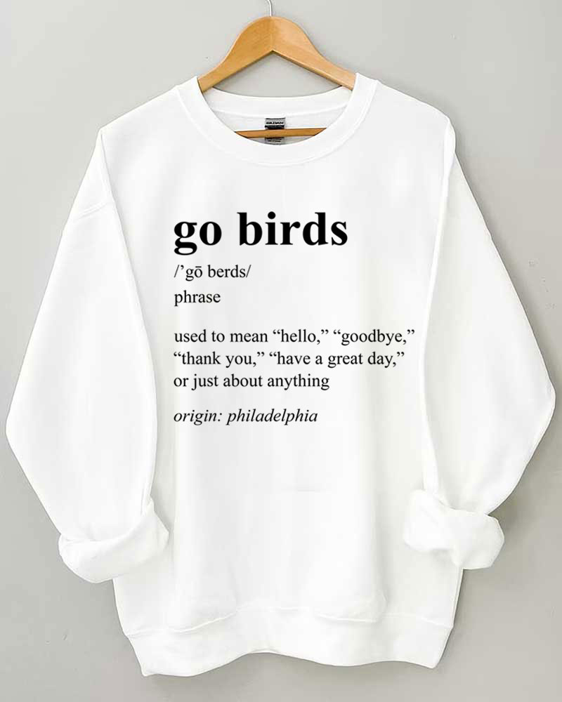 Go Birds Dictionary Definition Philadelphia Eagles T Shirt, hoodie, sweater  and long sleeve