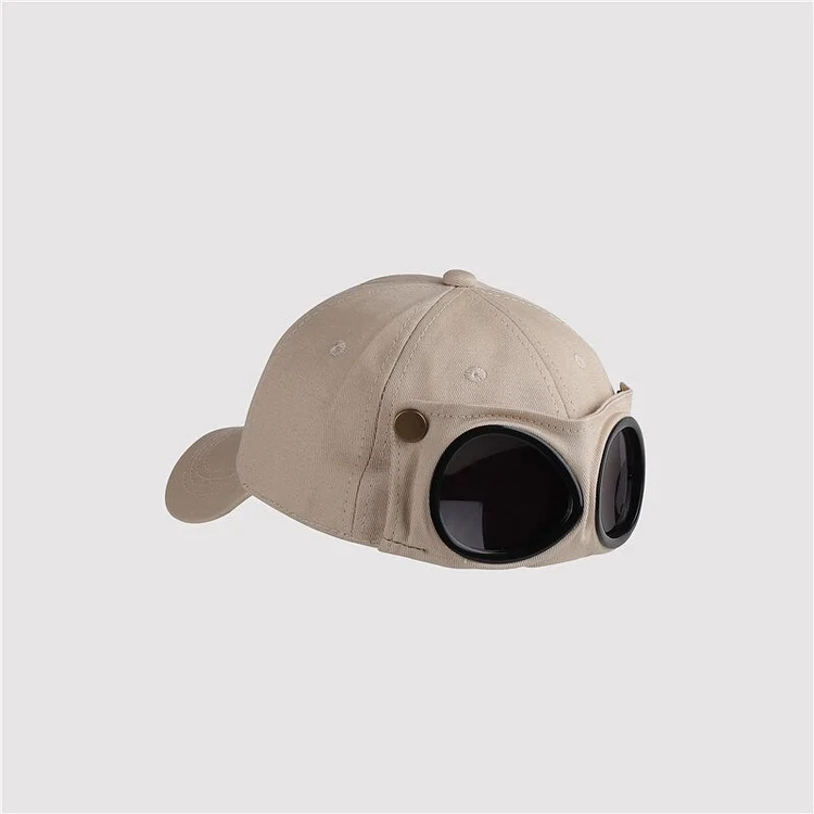 New Aviator Hat Summer Personality Glasses Baseball Cap Female Unisex Sunglasses Male Cap Baseballcap Boys Cap_ viptrois