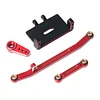 AMK Metal Axial SCX24 Servo Set Including Servo Mount Bracket & Arms & Steering Links for 1/24 RC Crawler Upgrades(Green)
