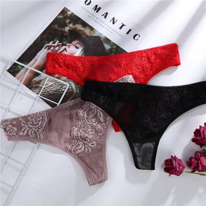 Billionm Women Panties Secret G-String Underwear Fashion Thong Sexy Lace Panties Ladies G-string Soft Lingerie Low Rise Panty M-XL NEW