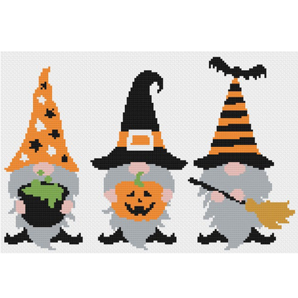 

Halloween Gnome - 11CT Stamped Cross Stitch - 30*40CM, 501 Original