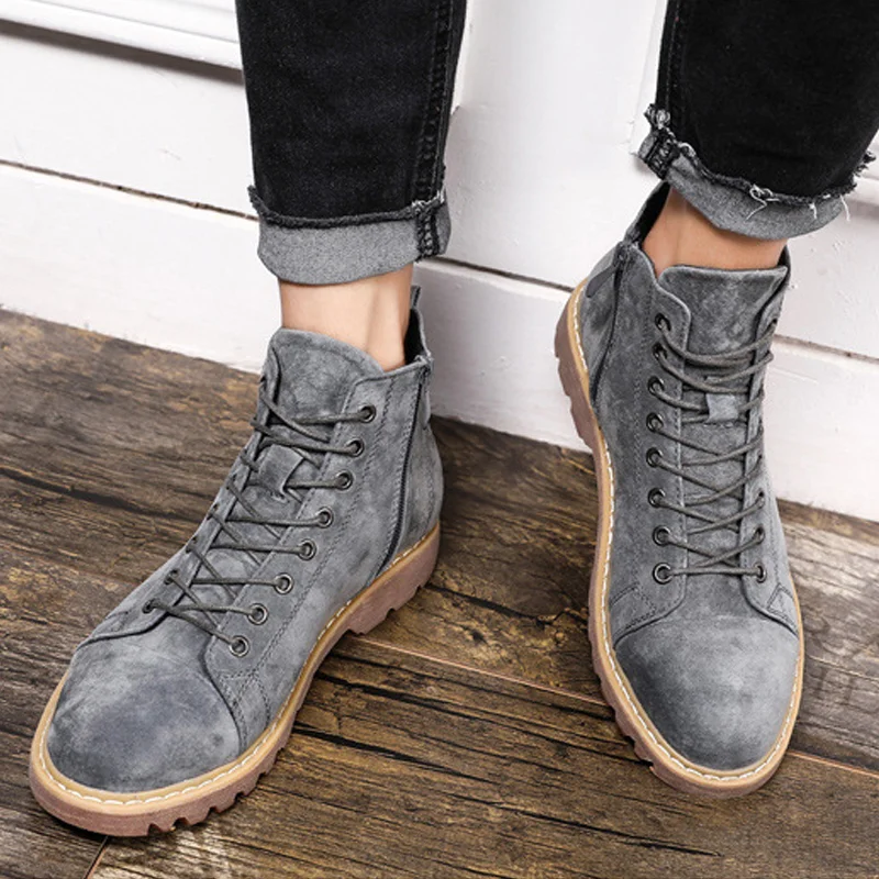 Vintage Gentleman Suede Nubuck Casual Boots