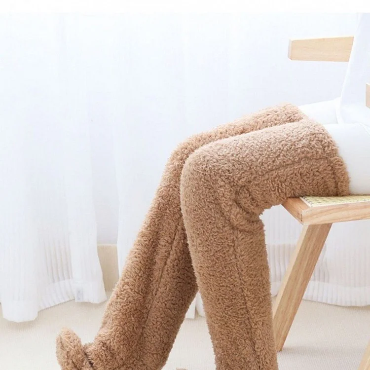 Fuzzy Legs Sock Slipper