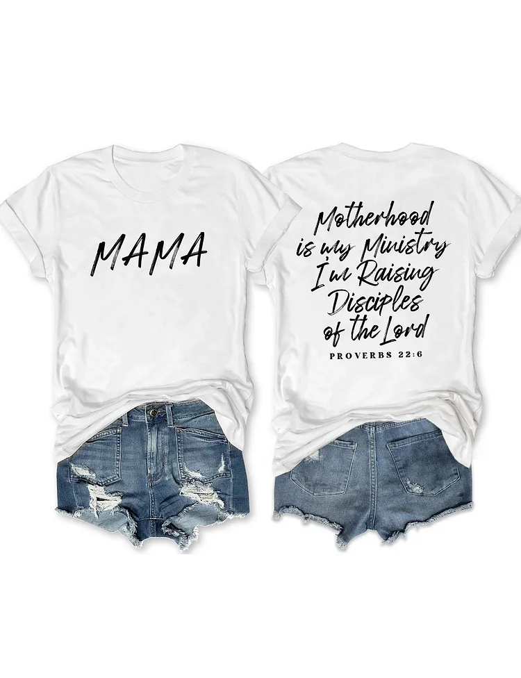 Motherhood Is My Ministry T-shirt socialshop