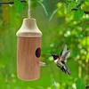 Wooden Hummingbird House-Gift for Nature Lovers-mysite-Adracos
