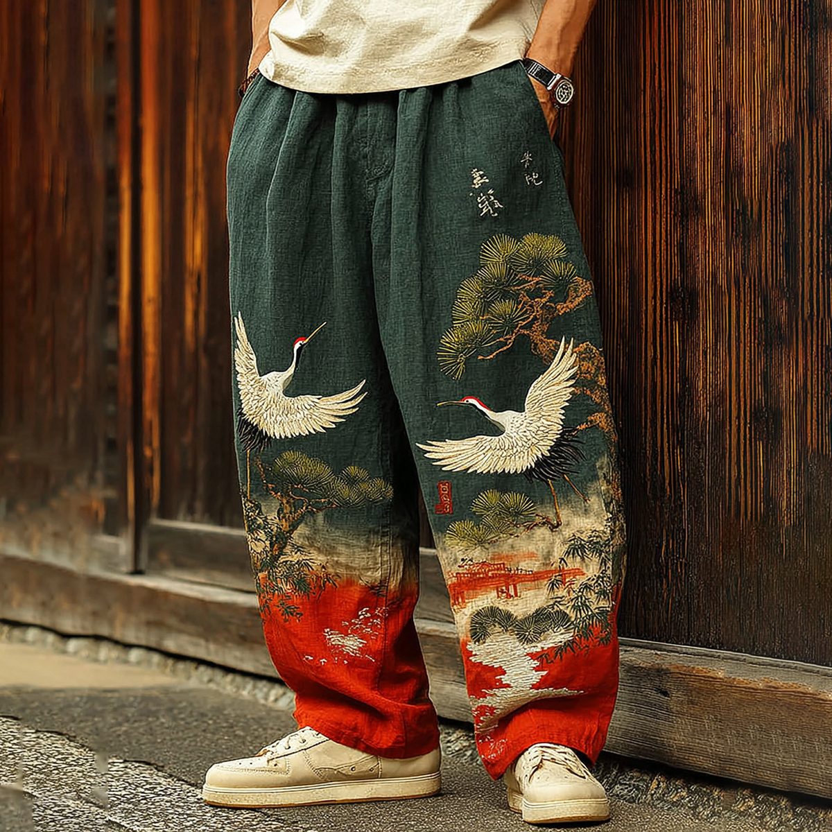 スーツ disemBySiiK embroidery linen slacks スーツ disemBySiiK embroidery linen slacks Y's for men】40