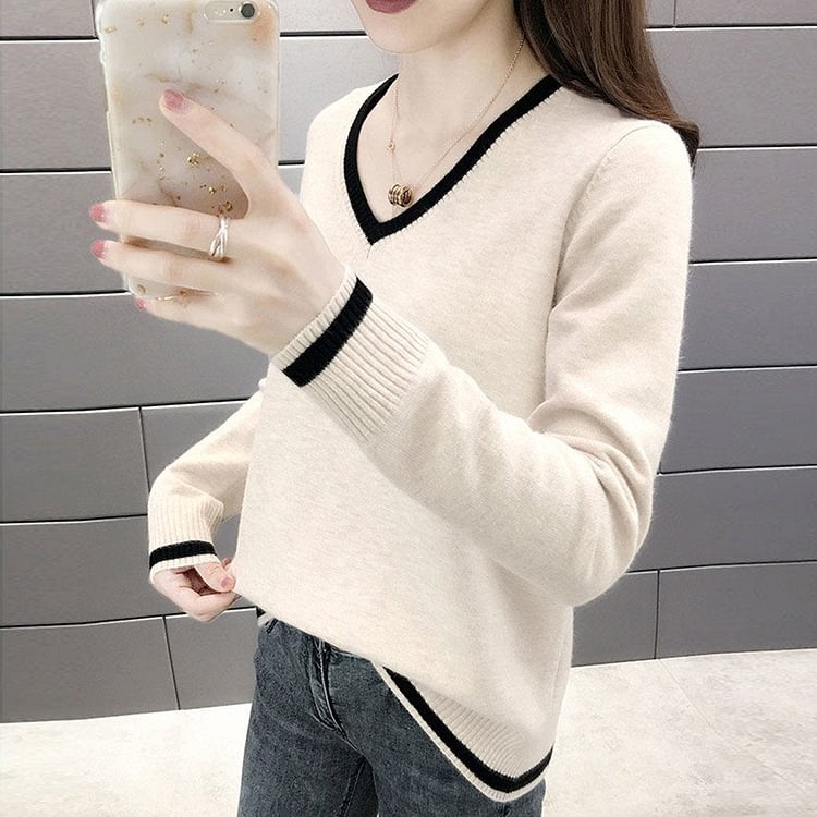 【TODAY FLASH SALE】Long Sleeve Shift Casual Sweater