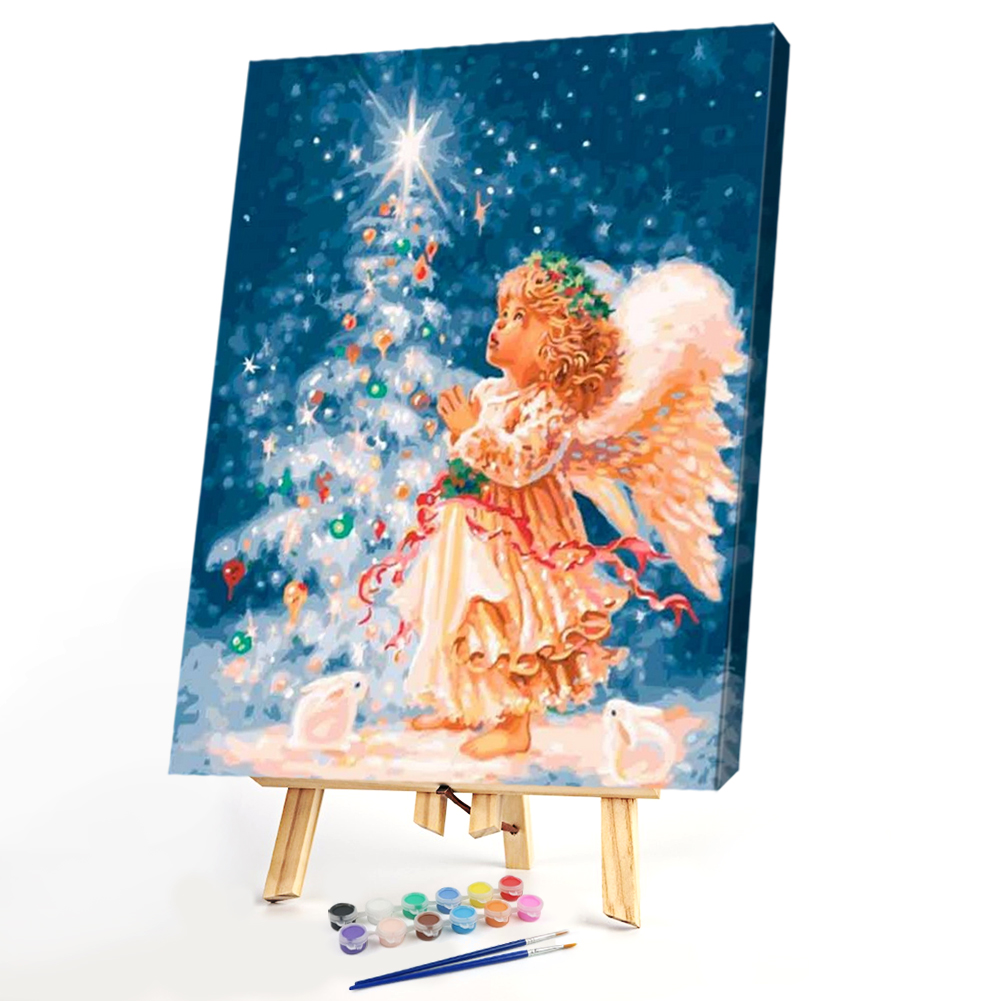 

40*50CM Paint By Numbers-Christmas Tree AngelXmas, 501 Original