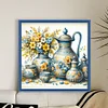 Blue And Yellow Porcelain-11CT Stamped Cross Stitch 40*40cm/15.75*15.75in