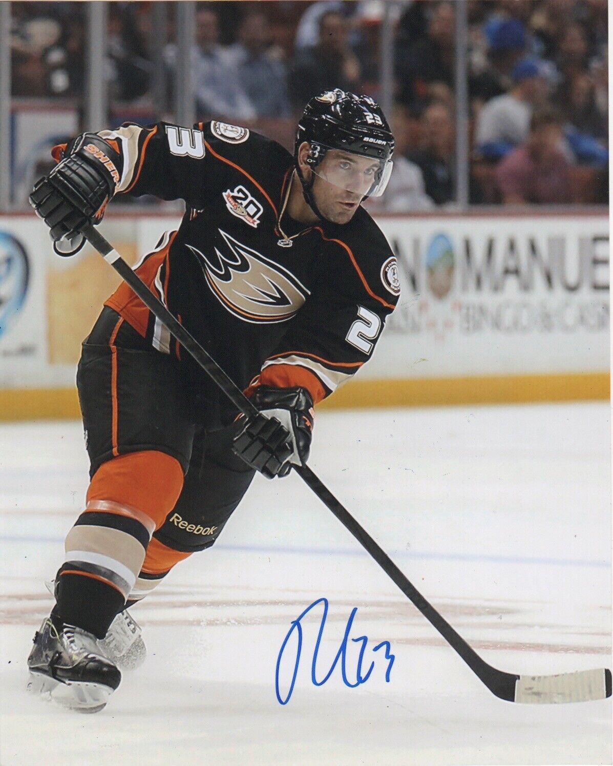 Anaheim Ducks Francois Beauchemin Signed Autographed 8x10 Photo Poster painting COA