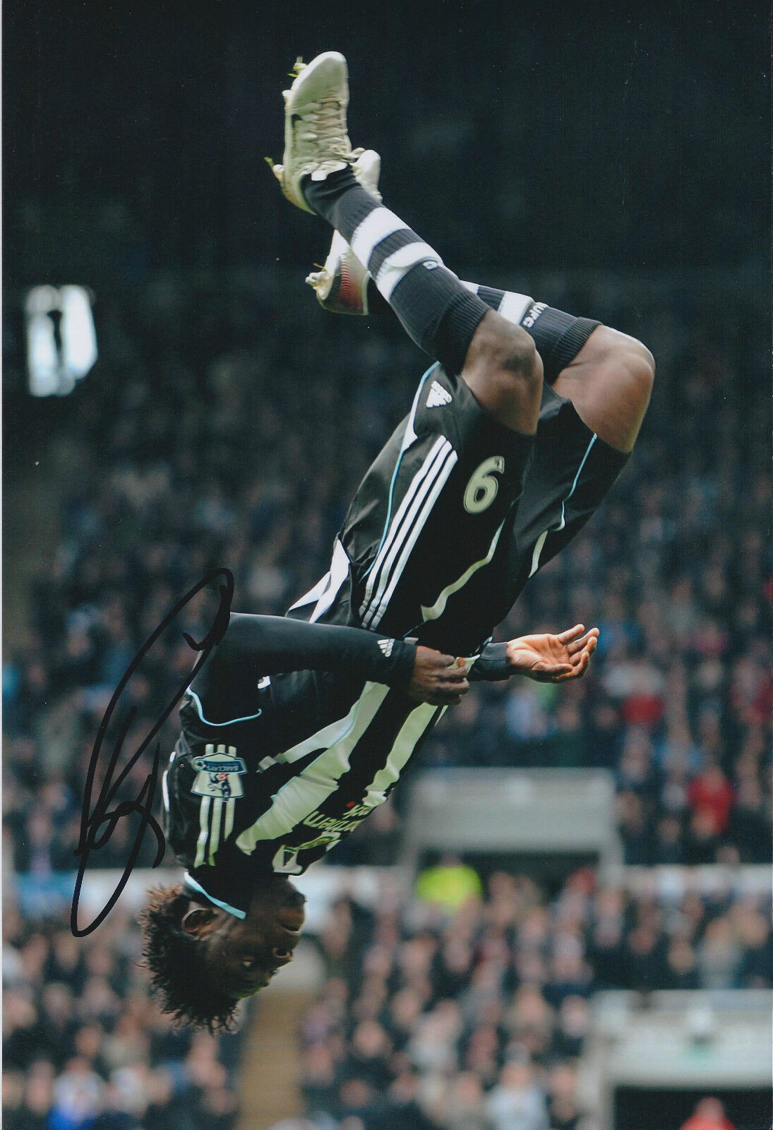 Obafemi MARTINS Signed Autograph 12x8 Photo Poster painting AFTAL COA Newcastle United NIGERIA