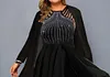 Women's Plus Size Party Dress Print Round Neck Long Sleeve Fall Winter Stylish Formal Maxi long Dress Formal Party Dress / Dress Set
