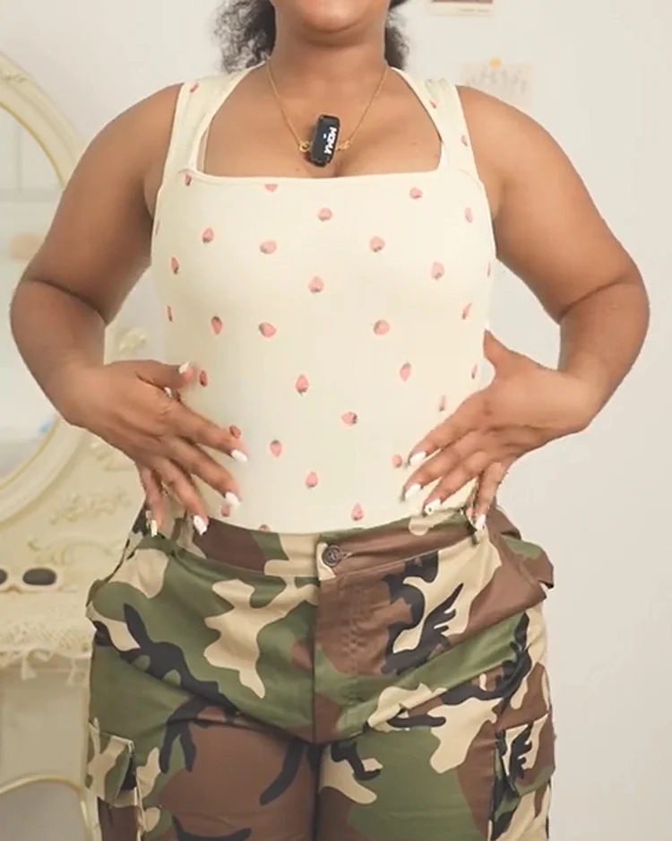 Printed Fashion Bodysuit