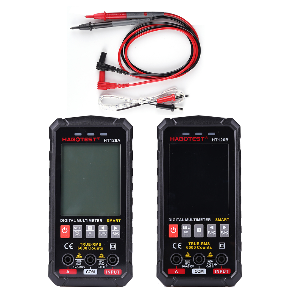 

Portable Digital Multimeter Smart Automatic Shutdown DMM Measuring Meter, Ht126a, 501 Original