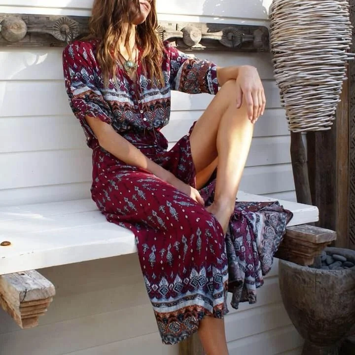 Women Ethnic Style Long Dress