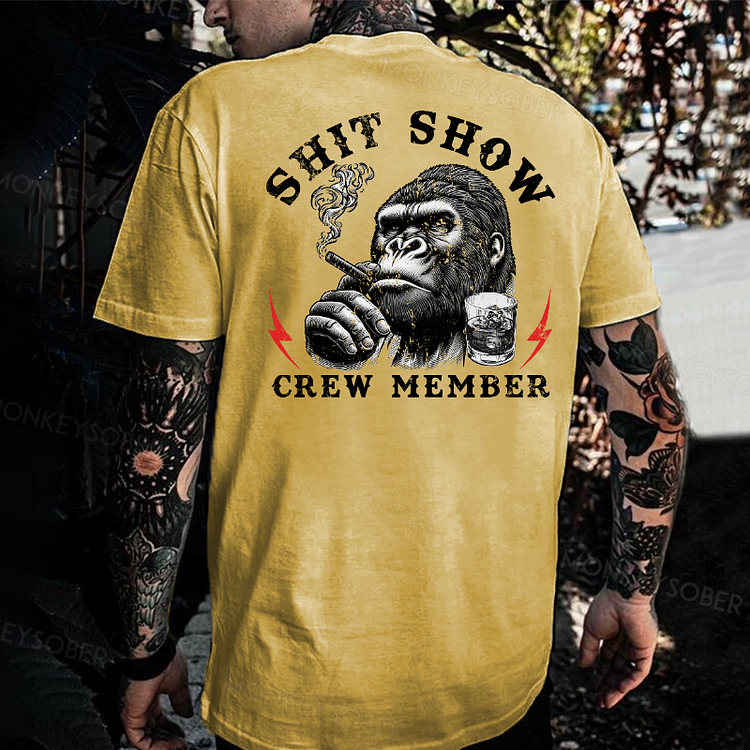 Shit Show Crew Member Monkey T-shirt