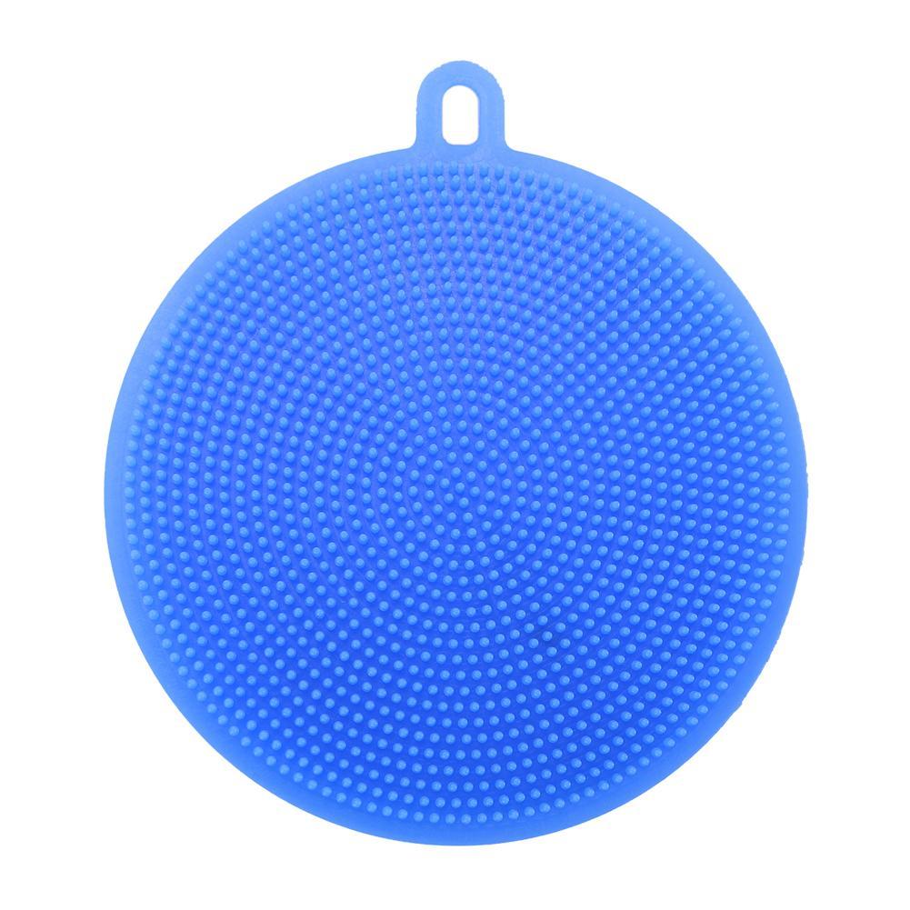

Silicone Dish Washing Brush Household Pot Pan Bowl Cleaning Tools (Blue), 501 Original