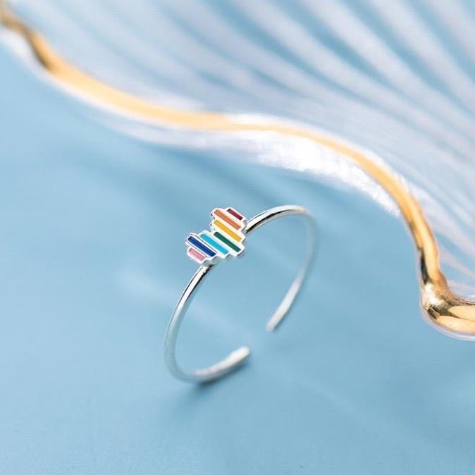 Rainbow 925 Sterling Silver Ring