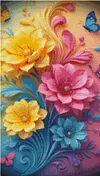 Luxury AB Velvet Diamond Painting Kit - Flower