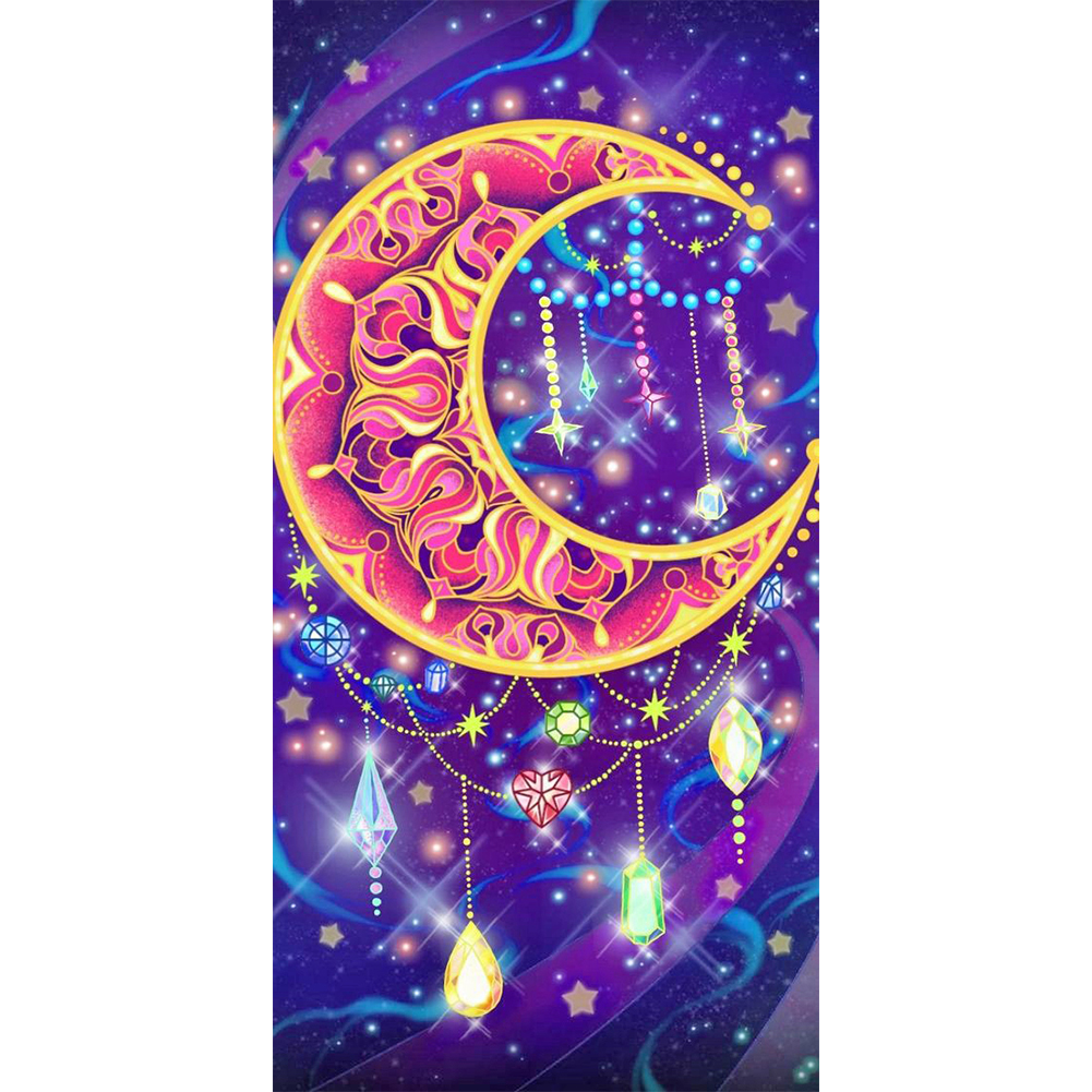 

Moon - Round Drill Diamond Painting - 30*60CM (Big Size), 501 Original