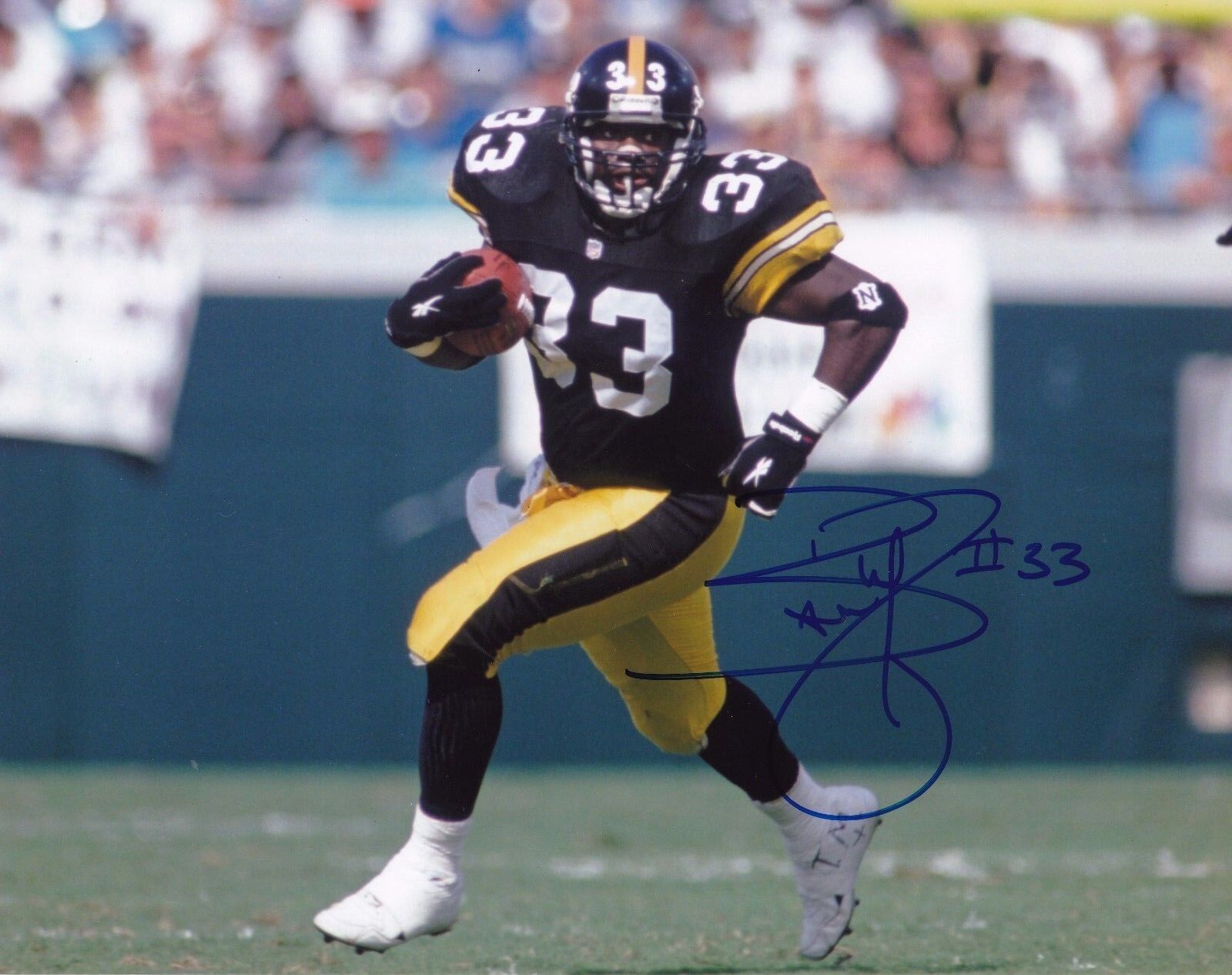 Bam Morris autographed 8x10 Pittsburgh Steelers#4