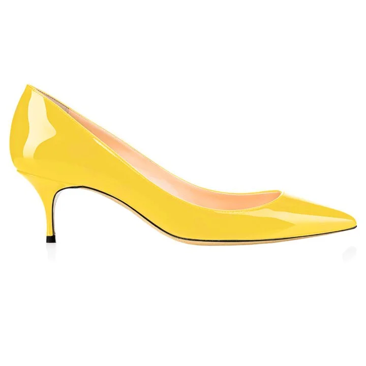 2.36" Kitten Heels Pumps Comfortable Women Daily Shoes-MERUMOTE