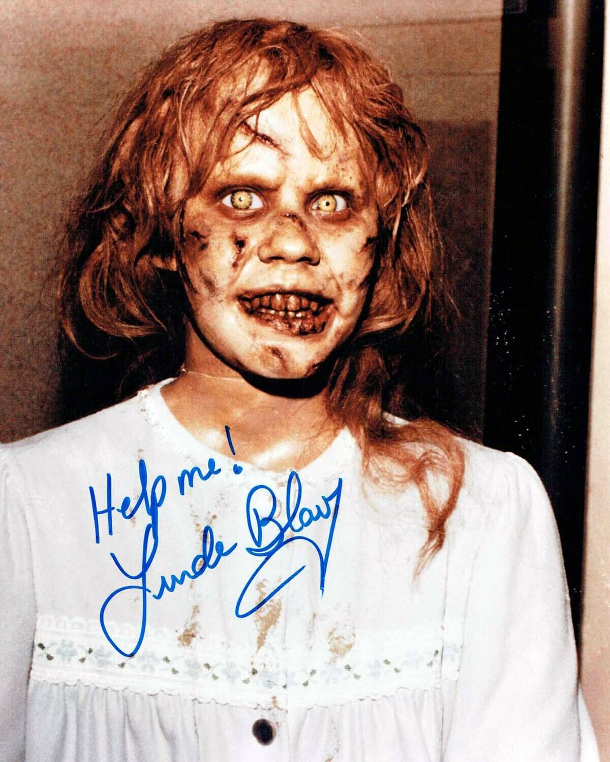 Linda BLAIR SIGNED Autograph The Exorcist 10x8 Photo Poster painting A AFTAL COA Help Me