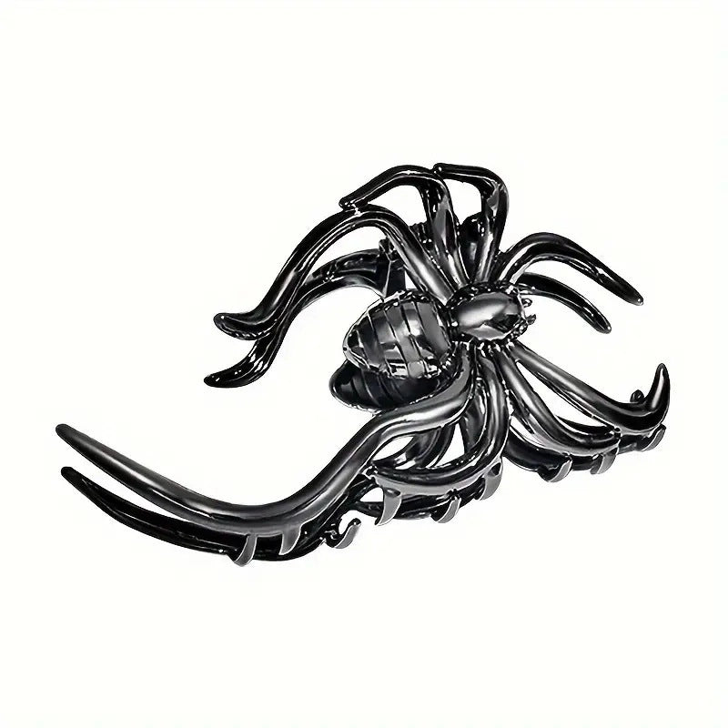 Halloween Hip-Hop Retro Funny Women’s Spider Metal Plating Hair Claws