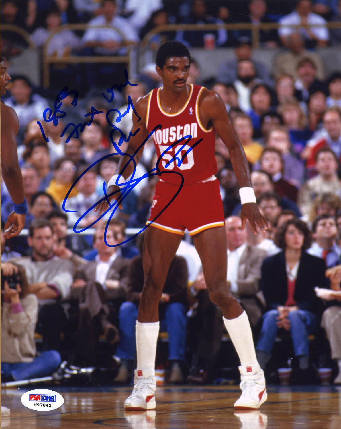 Ralph Sampson SIGNED 8x10 Photo Poster painting +83 #1 Draft Houston Rockets PSA/DNA AUTOGRAPHED