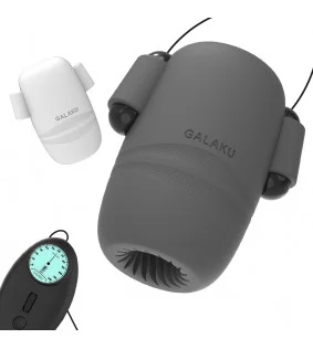 2 Powerful Motors LCD Display Vibrating Male Masturbator
