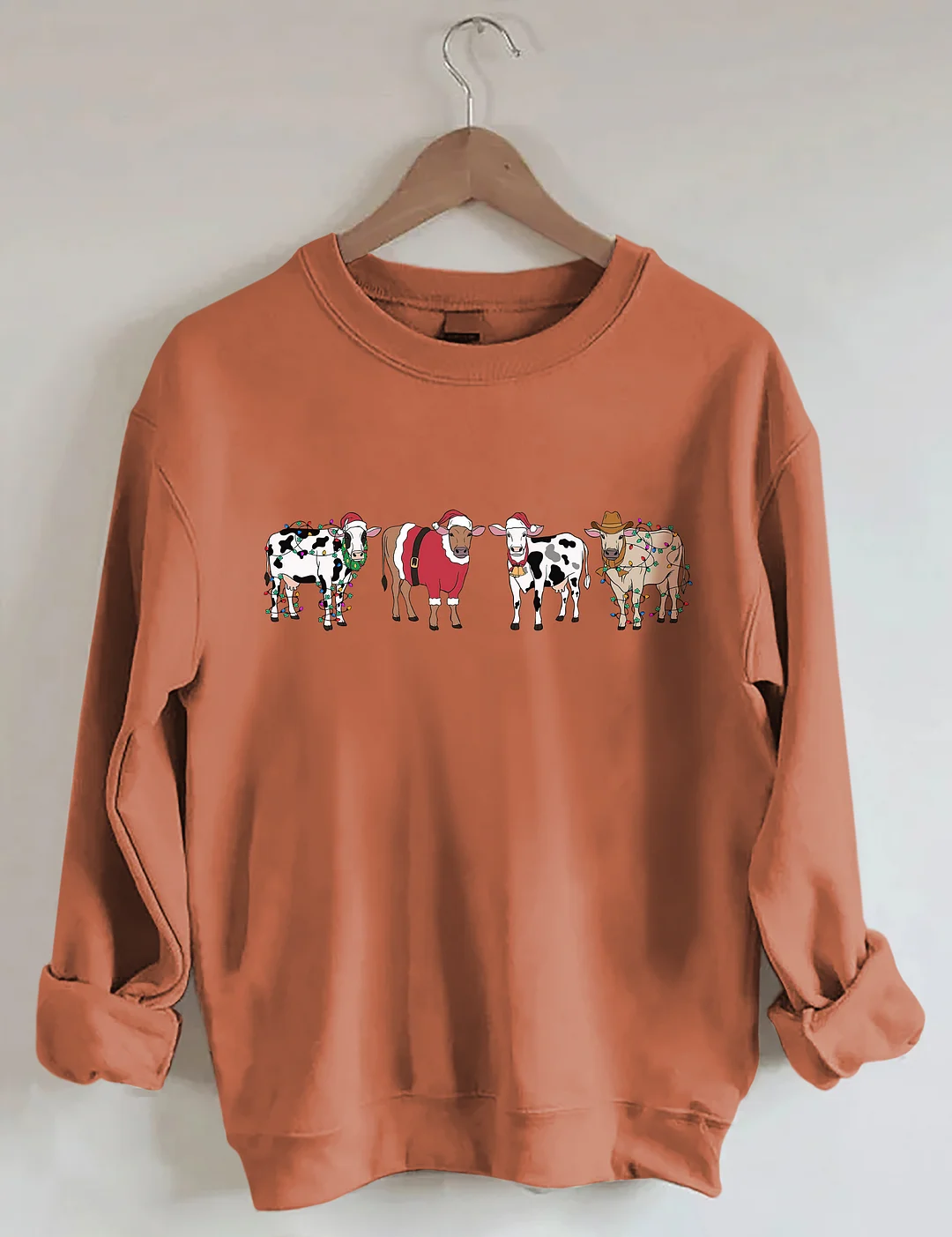 Cow Lover Christmas Sweatshirt