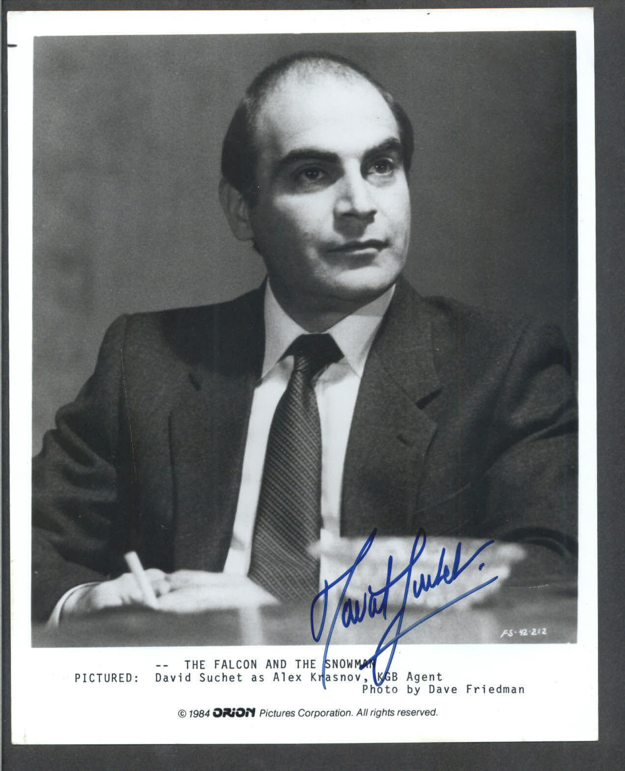 David Suchet - Signed Autograph Movie Still - The Falcon and the Snowman