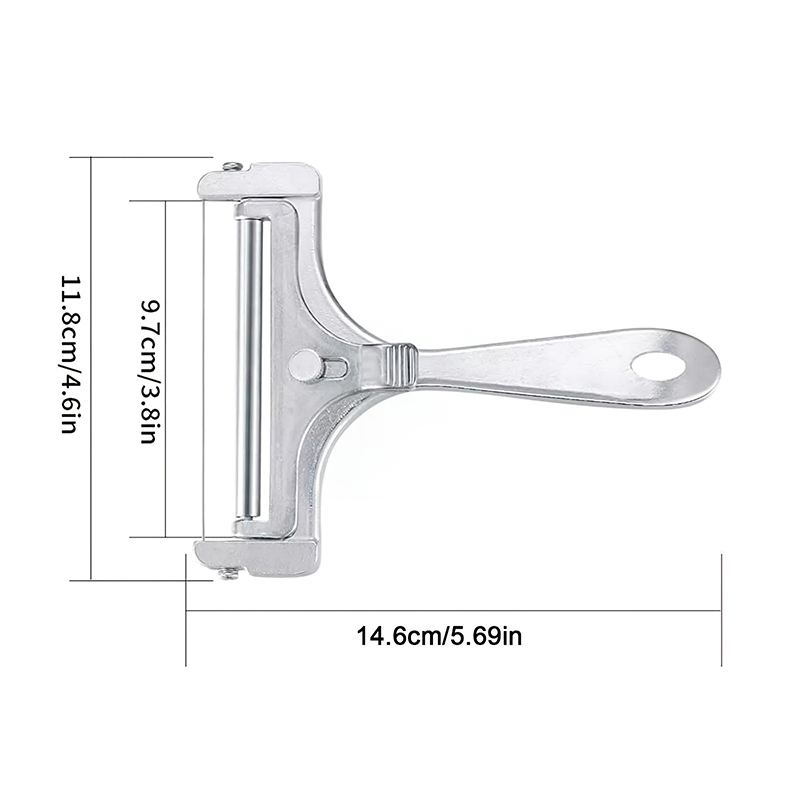 Likron Watches Premium Adjustable Stainless Steel Cheese Butter Slicer - Professional Kitchen Tool for Home Cooking