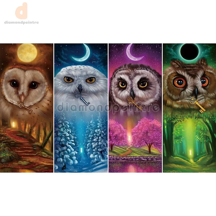 Owl | Full Round/Square Diamond Painting Kits