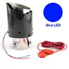General LED Car Exhaust Pipe Carbon Fiber Texture Tail Throat Stainless Steel Modified Luminous Tube