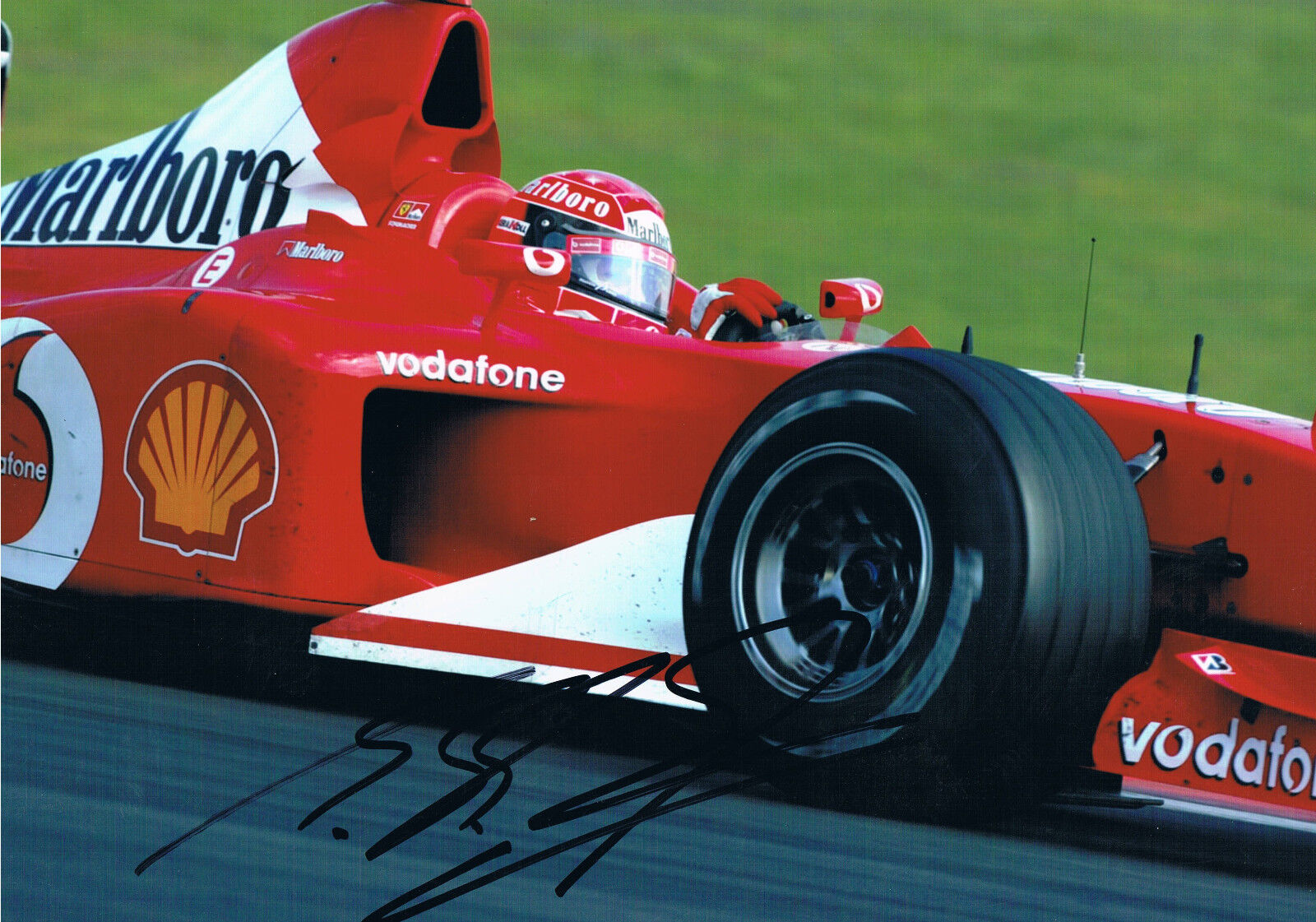 Michael Schumacher 1969- genuine autograph 8x12