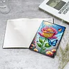 (US Local)DIY Special Shaped Butterfly Rose 50 Pages Diamond Painting Notebook Kit