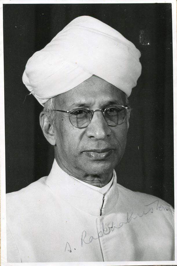 Sarvepalli Radhakrishnan INDIA autograph, signed Photo Poster painting