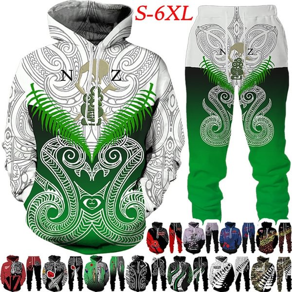 Novelty 3D Printed Hoodie Suit Anzac Australia And New Zealand/Maori Manaia Poppy Fern Lest We Forget Hoodie Fashion Men Tracksuit Set - Shop Trendy Women's Fashion | TeeYours